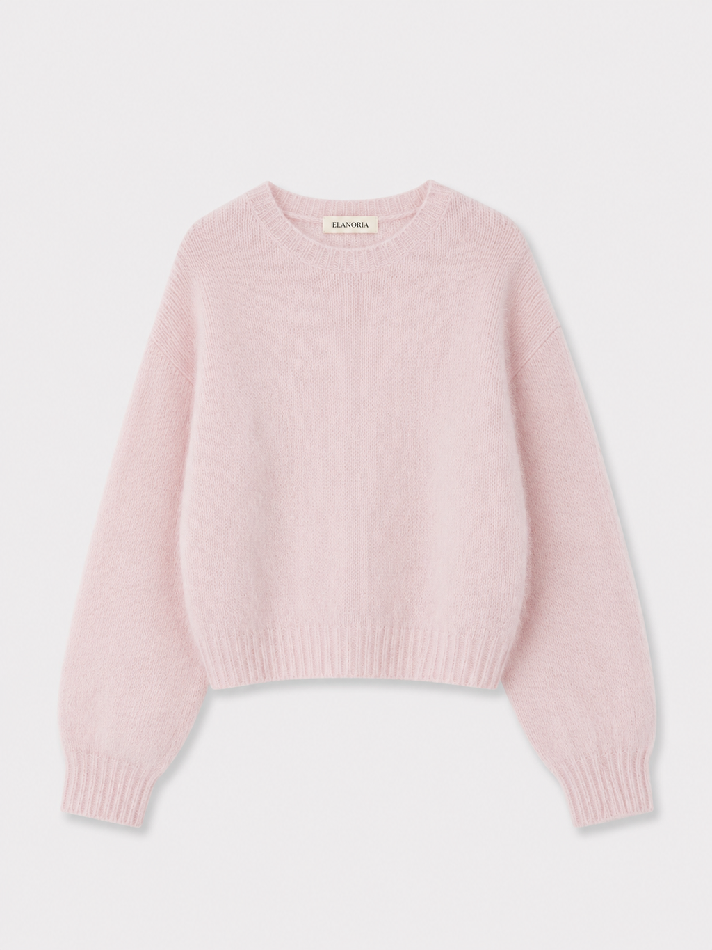 Mohair Knit Sweater - Pink