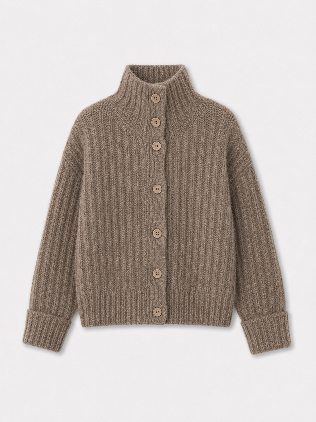 The Margaux Knit Cardigan — Taupe