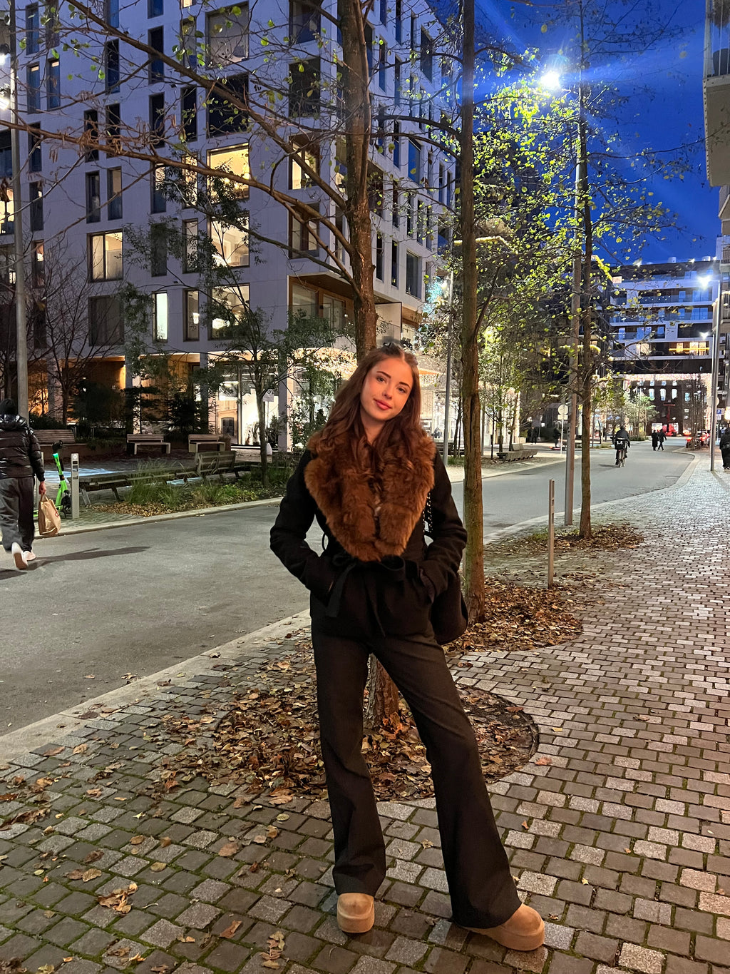 Elora Fur Coat - Black