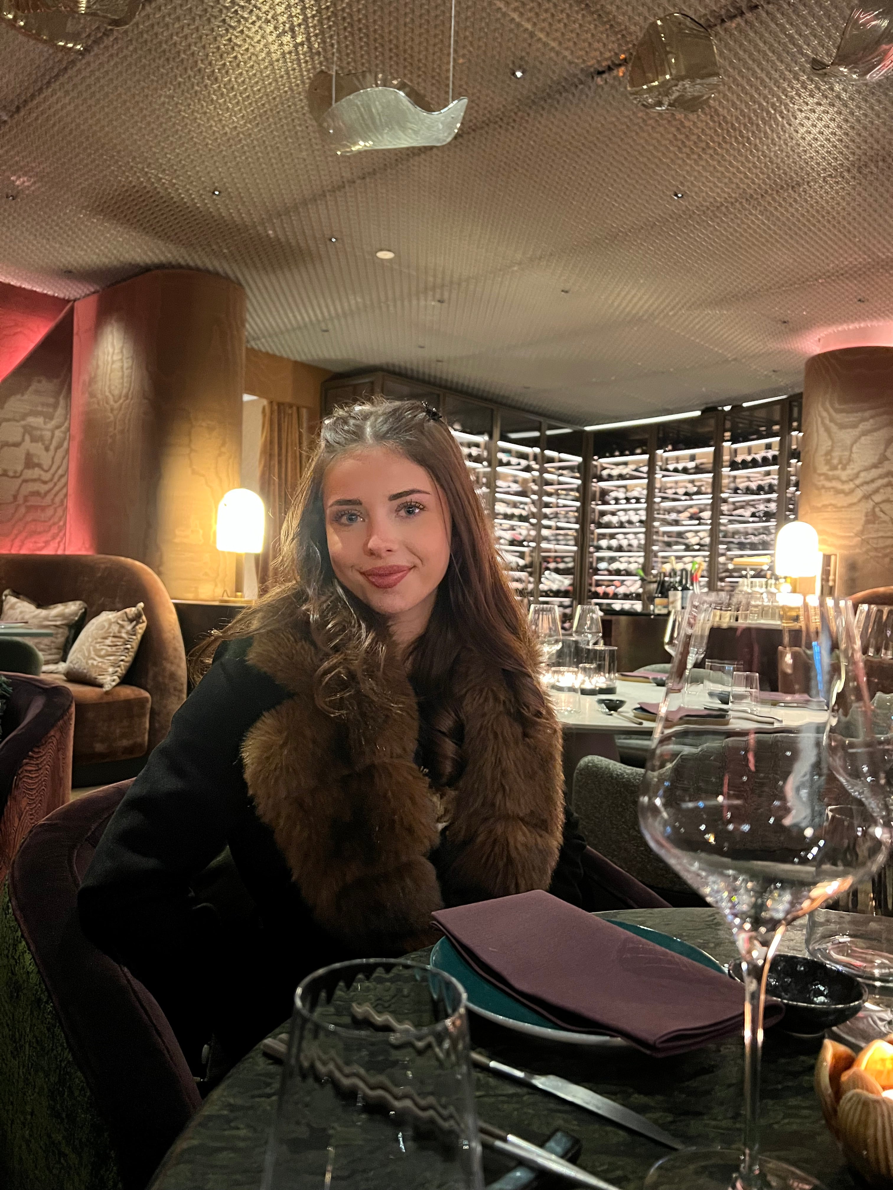 Elora Fur Coat - Black