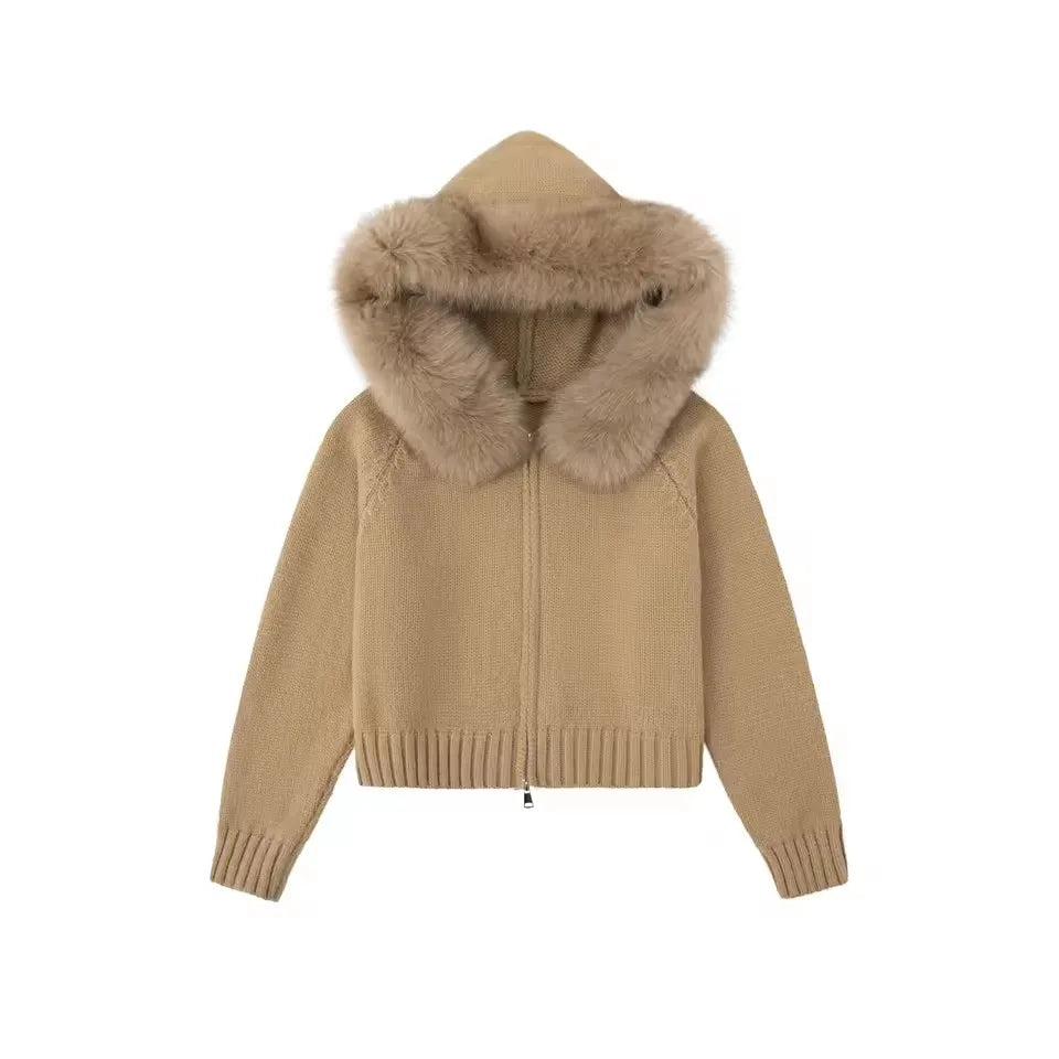 Fur Jacket - Beige