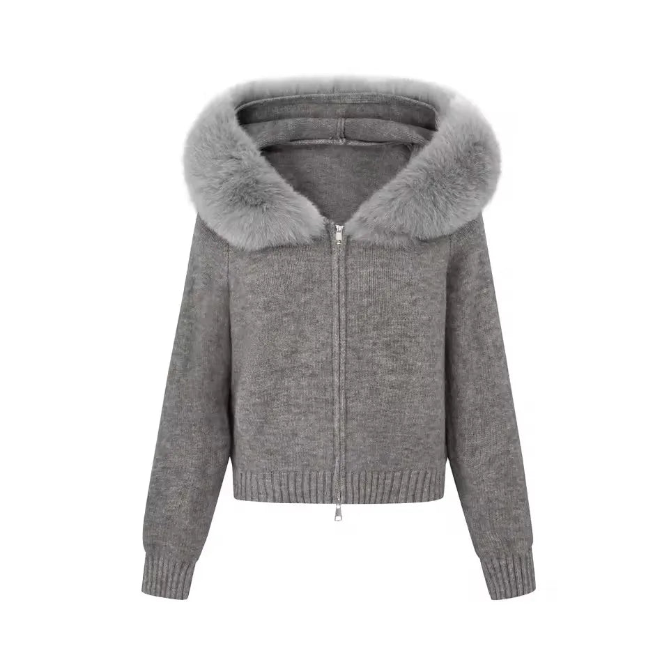 Fur Jacket - Grey